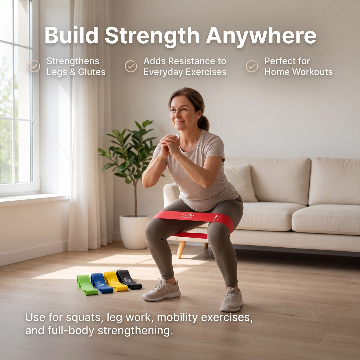 Massage Roller + 5 Resistance Bands